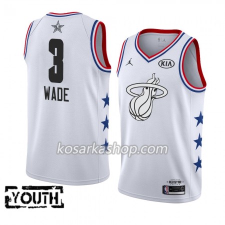 Dres Miami Heat Dwyane Wade 3 2019 All-Star Jordan Brand Bijela Swingman - Dječji